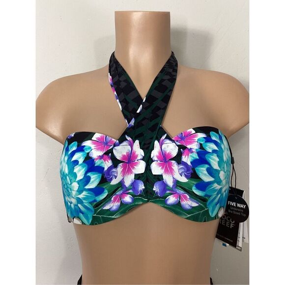 New. Coco Reef 5-way black bikini top. 36/38C - Picture 2 of 15